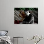 Crown Prince Reza Pahlavi Canvas Print – Persian Royal Heritage Wall Art