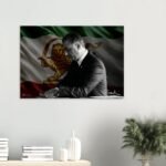Crown Prince Reza Pahlavi Canvas Print – Persian Royal Heritage Wall Art — detail 5