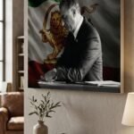 Crown Prince Reza Pahlavi Canvas Print – Persian Royal Heritage Wall Art — detail 6