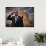 Crown Prince Reza Pahlavi Pasargadae Canvas Wall Art – Persian Historic Decor
