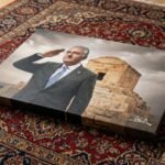 Crown Prince Reza Pahlavi Pasargadae Canvas Wall Art – Persian Historic Decor — detail 9