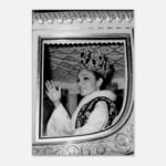 Empress Farah Pahlavi in the Royal Carriage – Historic Coronation Canvas Art — detail 3