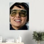 Empress Farah Pahlavi in Winter Fashion – 1970s Portrait Canvas