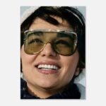 Empress Farah Pahlavi in Winter Fashion – 1970s Portrait Canvas — detail 2