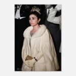 Empress Farah Pahlavi – Royal Elegance Canvas Portrait — detail 2