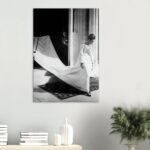 Empress Farah Pahlavi's Iconic Royal Gown – Historical Canvas Art