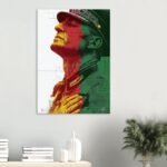 Graphic Art Canvas – Modern Portrait of Mohammad Reza Shah Pahlavi