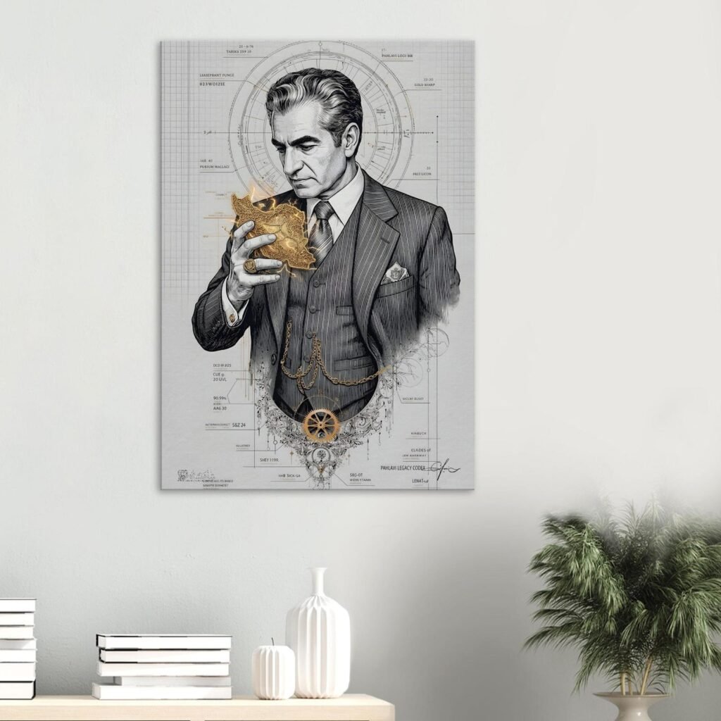 Graphic Art Canvas – The Architect of Modern Iran