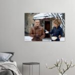 Historical Photography Canvas – Winter Vacations of Mohammad Reza Shah and Empress Farah — detail 2