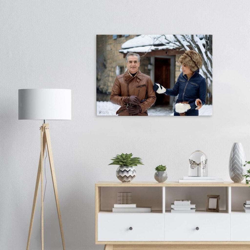 Historical Photography Canvas – Winter Vacations of Mohammad Reza Shah and Empress Farah — detail 3