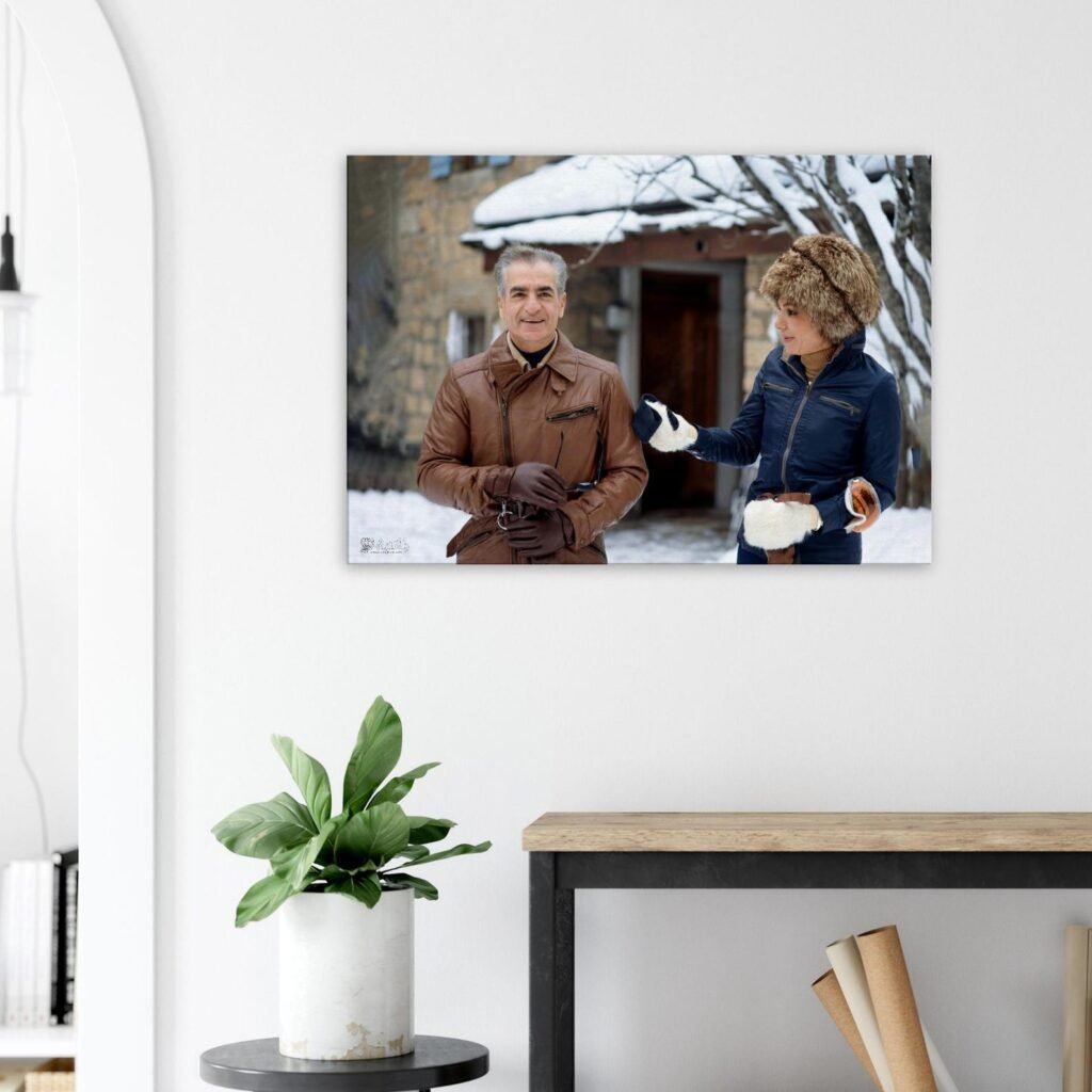 Historical Photography Canvas – Winter Vacations of Mohammad Reza Shah and Empress Farah — detail 5
