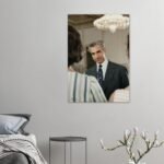 Mohammad Reza Pahlavi Canvas Print – Persian Royal Portrait Wall Art — detail 2
