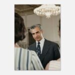 Mohammad Reza Pahlavi Canvas Print – Persian Royal Portrait Wall Art — detail 3