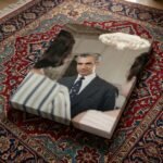 Mohammad Reza Pahlavi Canvas Print – Persian Royal Portrait Wall Art — detail 4