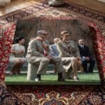 Mohammad Reza Shah and Empress Farah in Coordinated Outdoor Attire – Vintage Wall Art — detail 4