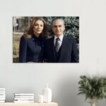 Mohammad Reza Shah and Empress Farah Pahlavi – Classic Portrait Canvas Art