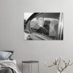 Mohammad Reza Shah Car Canvas Art – Pasargadae Reflection Historic Persian Decor