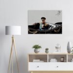 Mohammad Reza Shah Ceremonial Car Canvas Wall Art – Persian Royal Decor — detail 2