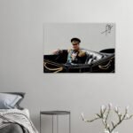 Mohammad Reza Shah Ceremonial Car Canvas Wall Art – Persian Royal Decor — detail 4
