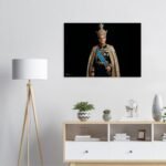 Mohammad Reza Shah Coronation Canvas Print – Pahlavi Royal Regalia Wall Art — detail 3