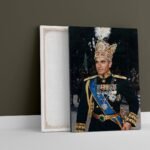 Mohammad Reza Shah Coronation Portrait Canvas Print – Persian Imperial Wall Art — detail 4