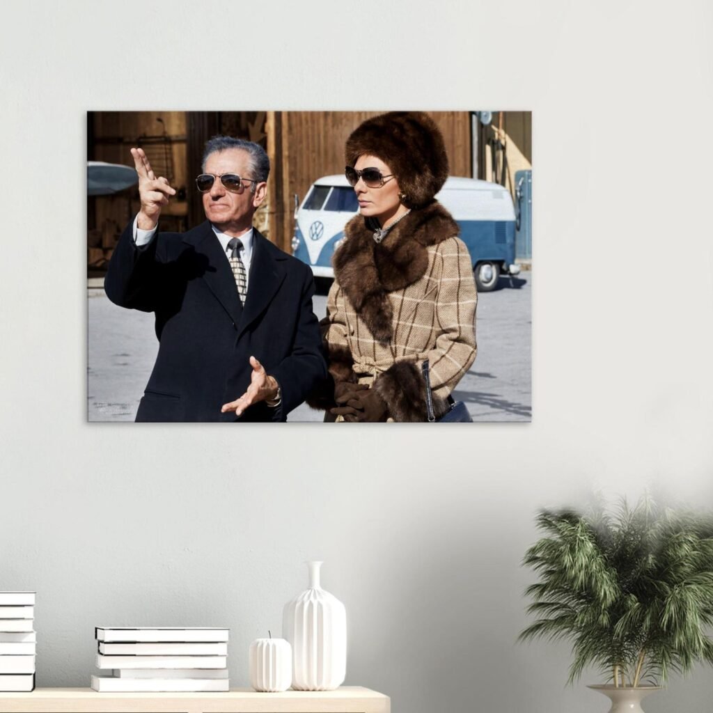 Mohammad Reza Shah Farah Diba Canvas Print – Pahlavi Royal Travel Art