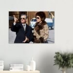 Mohammad Reza Shah Farah Diba Canvas Print – Pahlavi Royal Travel Art