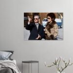 Mohammad Reza Shah Farah Diba Canvas Print – Pahlavi Royal Travel Art — detail 3