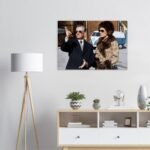 Mohammad Reza Shah Farah Diba Canvas Print – Pahlavi Royal Travel Art — detail 4