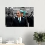 Mohammad Reza Shah Farah Diba Elegant Couple Canvas Wall Art – Persian Royal Decor