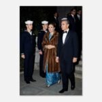 Mohammad Reza Shah Farah Naval Officers Canvas Wall Art – Persian Royal Decor — detail 2