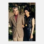 Mohammad Reza Shah Farah Pahlavi Canvas Print – 1970s Persian Royal Fashion Wall Art — detail 2