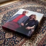 Mohammad Reza Shah Farah Pahlavi Casual Canvas Print – Persian Royal Portrait Wall Art — detail 4