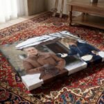 Mohammad Reza Shah Farah Winter Chalet Canvas Print – Pahlavi Royal Persian Decor — detail 6