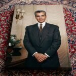 Mohammad Reza Shah Formal Portrait Canvas – Persian Royal Historic Wall Art — detail 5