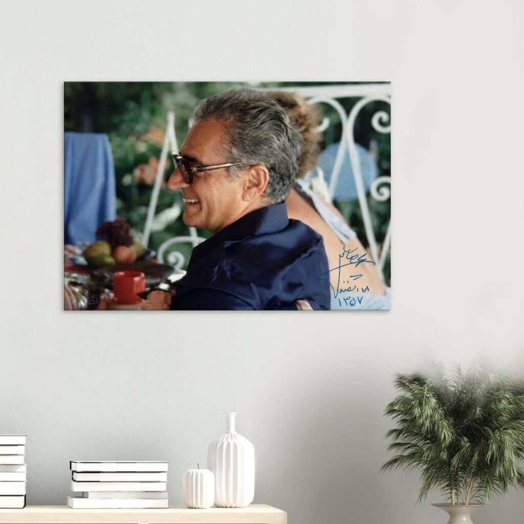 Mohammad Reza Shah in Casual Attire – Intimate Candid Canvas
