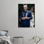 Mohammad Reza Shah in Casual Attire – Intimate Candid Canvas — detail 3