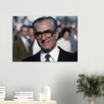 Mohammad Reza Shah in the 1970s – Classic Diplomatic Canvas Portrait