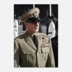 Mohammad Reza Shah Military Portrait Canvas Print – Persian Royal Decor — detail 3