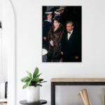Mohammad Reza Shah Naval Salute Canvas Print – Persian Royal Portrait Wall Art