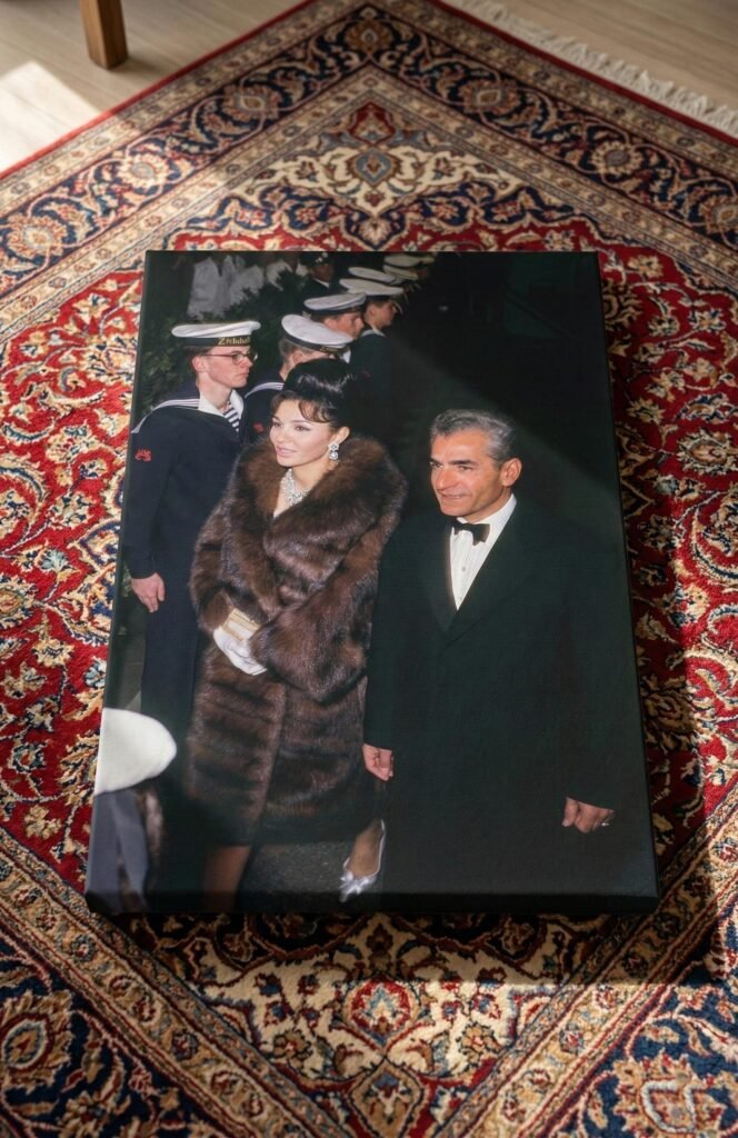 Mohammad Reza Shah Naval Salute Canvas Print – Persian Royal Portrait Wall Art — detail 7
