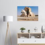 Mohammad Reza Shah on Horseback at Pasargadae – Historical Digital Canvas — detail 5
