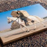 Mohammad Reza Shah on Horseback at Pasargadae – Historical Digital Canvas — detail 6