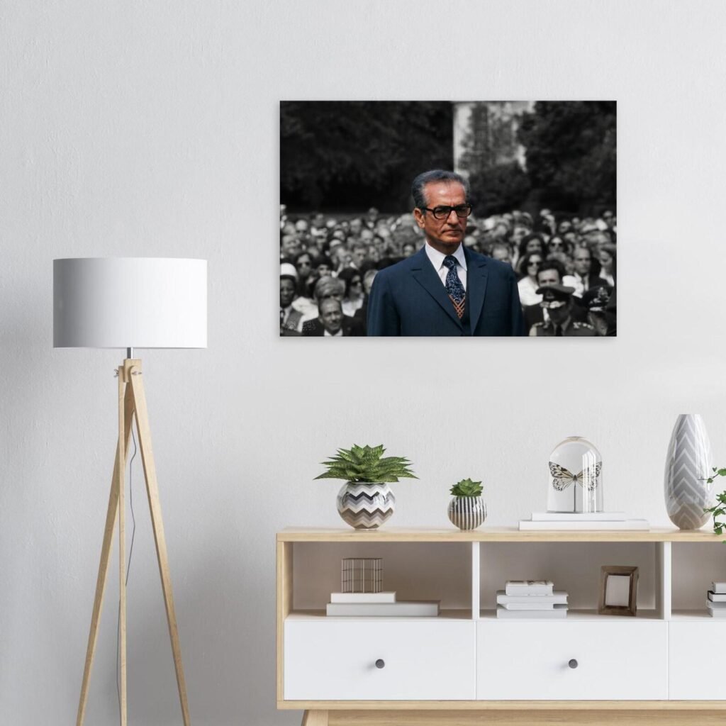 Mohammad Reza Shah Pahlavi Among the People – Historical Documentary Wall Art — detail 2
