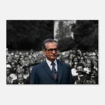 Mohammad Reza Shah Pahlavi Among the People – Historical Documentary Wall Art — detail 3