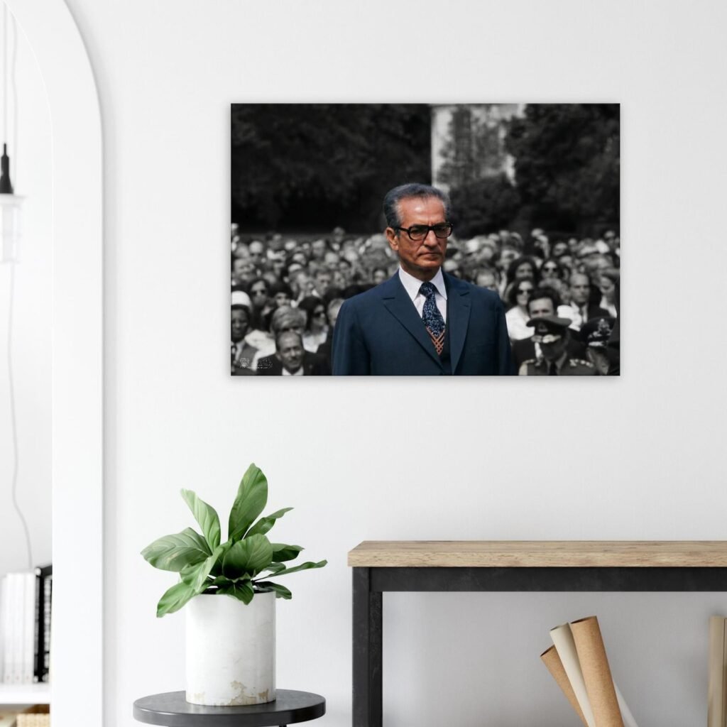 Mohammad Reza Shah Pahlavi Among the People – Historical Documentary Wall Art — detail 4