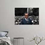 Mohammad Reza Shah Pahlavi Among the People – Historical Documentary Wall Art — detail 5
