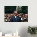 Mohammad Reza Shah Pahlavi Canvas Print – Persian Royal Historic Wall Art