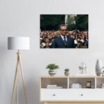 Mohammad Reza Shah Pahlavi Canvas Print – Persian Royal Historic Wall Art — detail 5