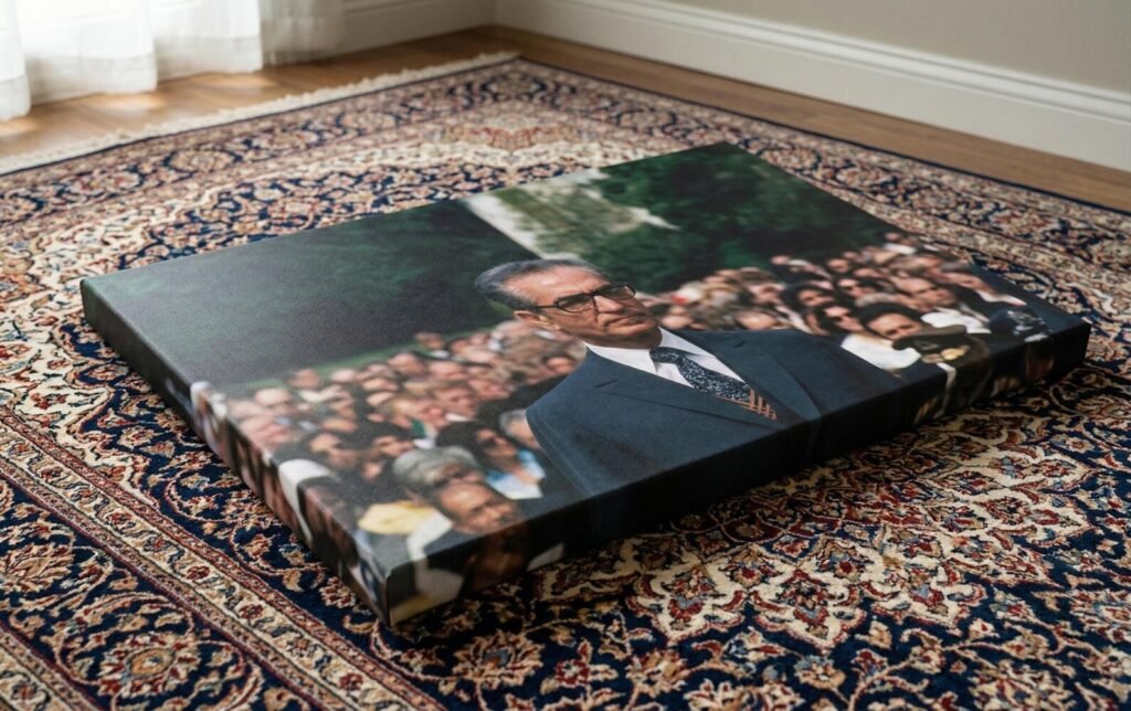 Mohammad Reza Shah Pahlavi Canvas Print – Persian Royal Historic Wall Art — detail 6